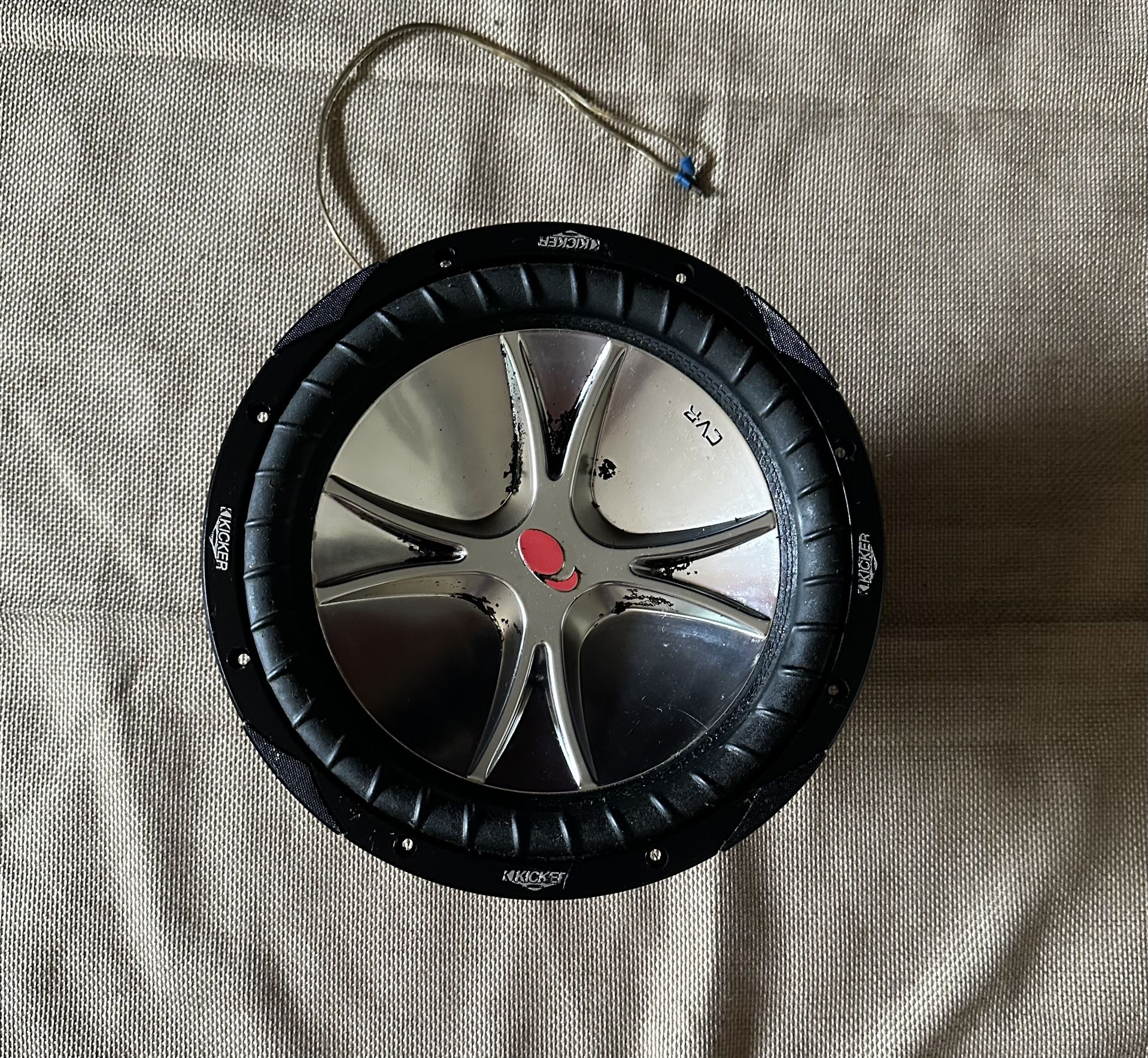 Kicker CompVR 07CVR124 12" subwoofer with dual 4-ohm voice coils