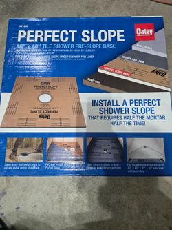 Tile shower pre-slope