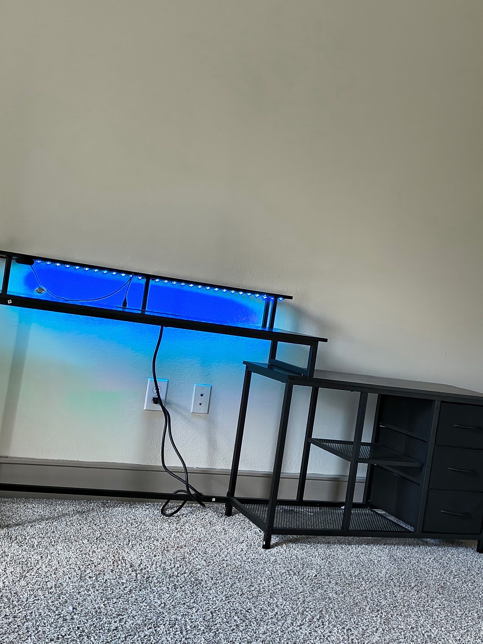 Led Light Computer Desk