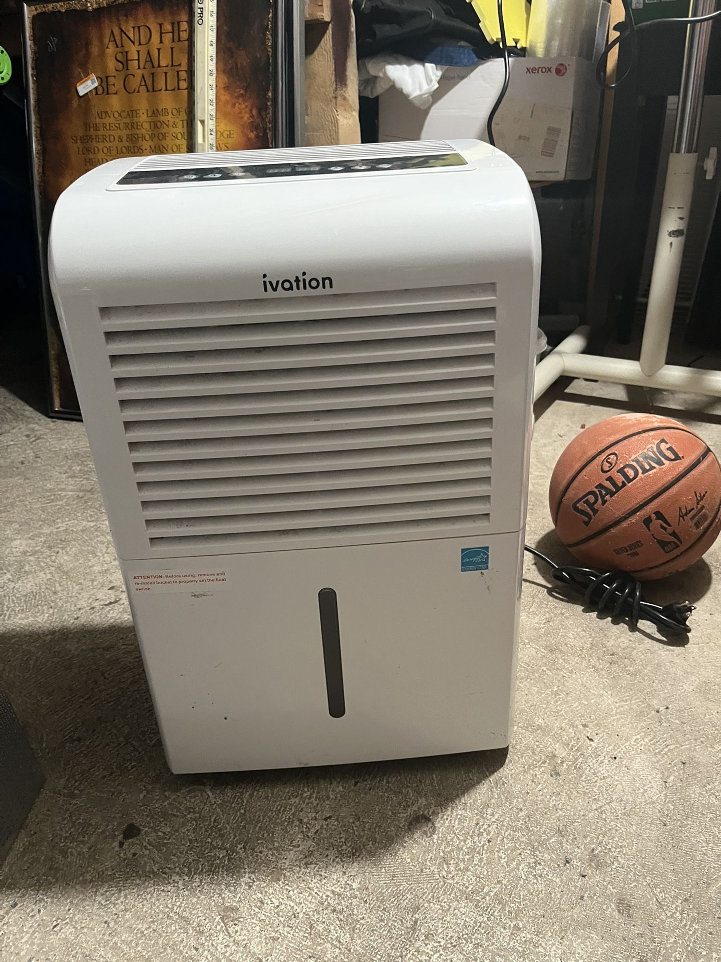 Ivation- 50 Pint Energy Star Dehumidifier with Pump and Hose Connector