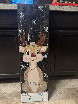 Reindeer Outdoor Or Indoor Sign