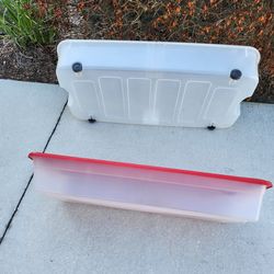 2 Sterilite underbed storage