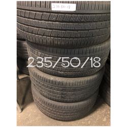 Used tires for sale 235/50/18 $220 all four free installation and balancing