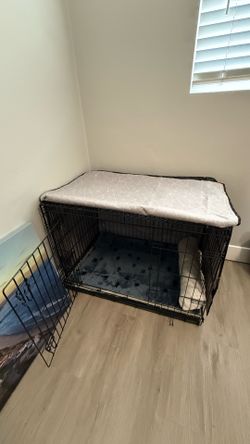 Heavy Duty Dog Crate + Accessories