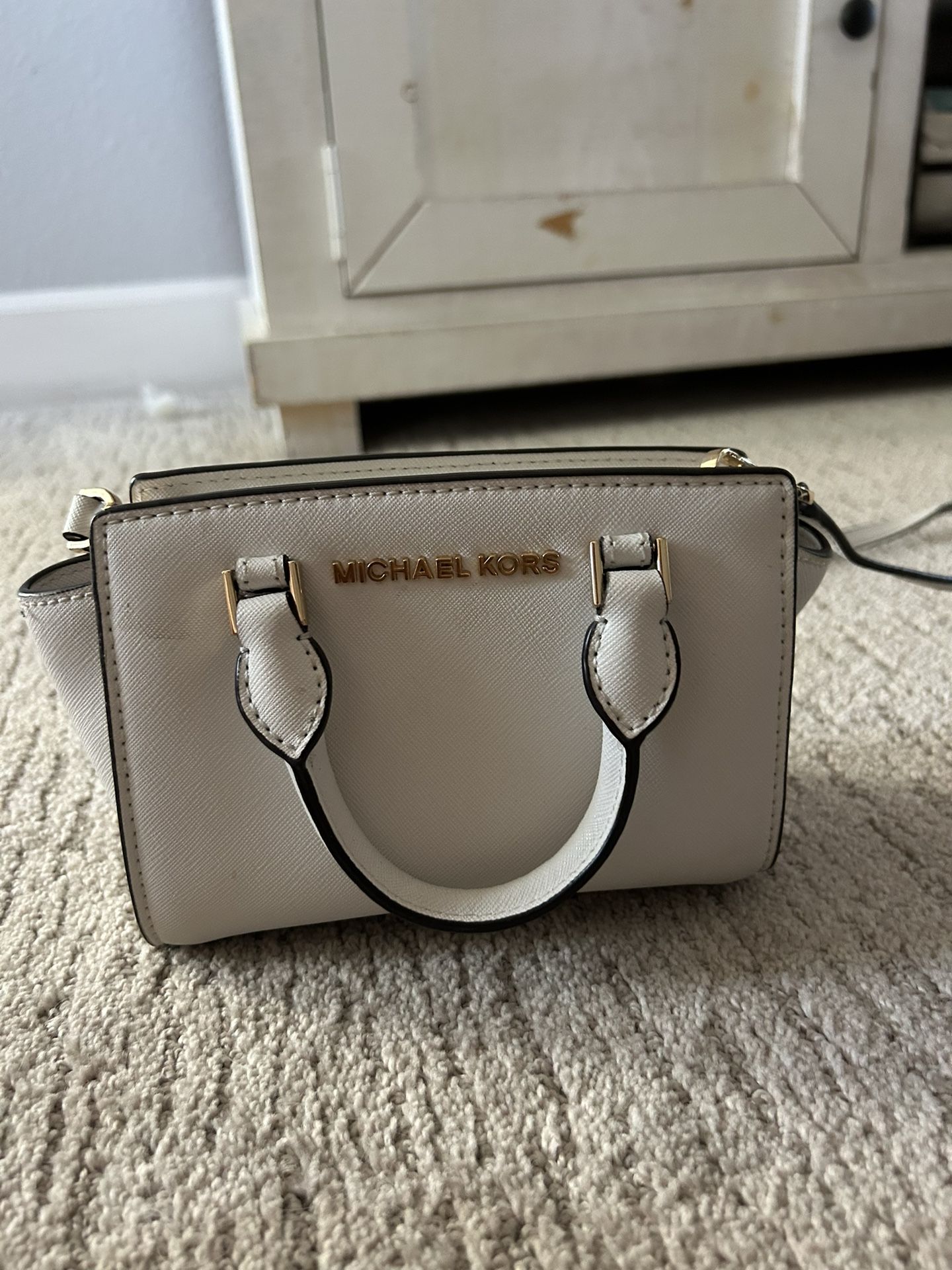 mini Michael Kors White Purse