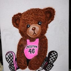 Cute Gucci Bear airbrushed T-shirt Large