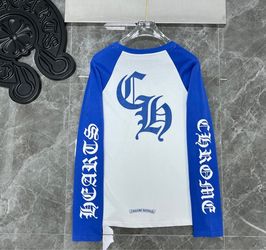 White & Blue Long Sleeve Chrome Shirt