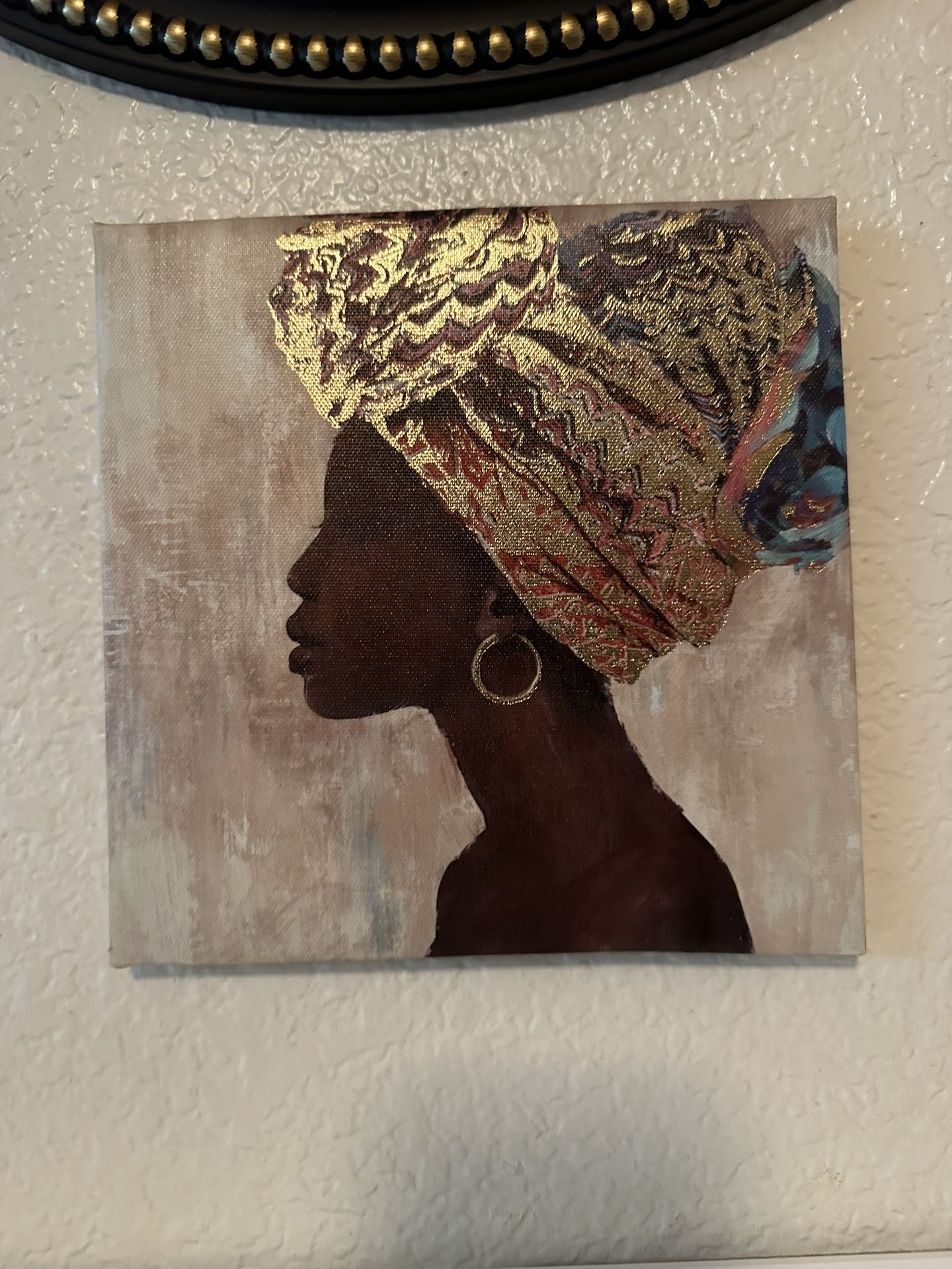 Golden Black Beauty Canvas Pictures (small)