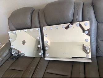 2 led vanity mirrors