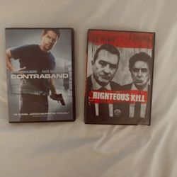 Righteous Kill- Pacino & De Niro together.  Contraband- Mark Wahlberg.  2 DVDs $5