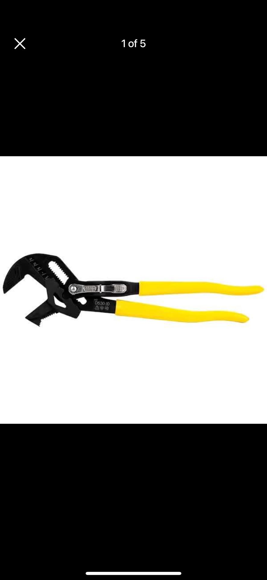 Klein Tools 10in Plier Adjustable Wrench 