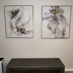 TV Stand with Two Frames 