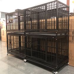 🔵 4-Brand New  dog kennel cage as in Picture.  🐕