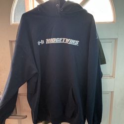 Hodgetwins Navy Blue Graphic Hoodie