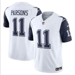 Mens XL and XXL Nike Dallas Cowboys Micah Parsons White Vapor FUSE Limited Jersey