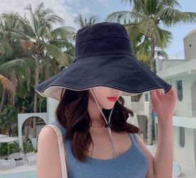 Women blue or khaki sun hat - $5 each