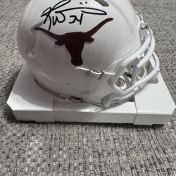 Signed Autograph Ricky Williams Texas Longhorns Mini Helmet -Metabilia Coa
