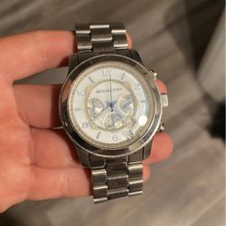 Michael Kors Run Silver-Tone Watch