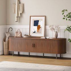 71inch Jalonda Modern Wood TV Stand with Storage and Shelves