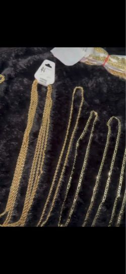 Gold plated chains