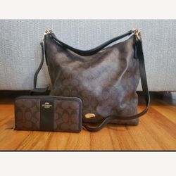  Coach Purse And Matching Wallet