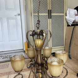 5 Light Antique Lamp 