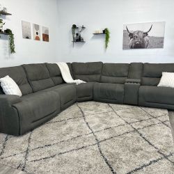 Argento Grey Recliner Couch - Free Delivery