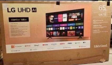 65 LG 4K smart HGTV $55 financing for delivery six month warranty