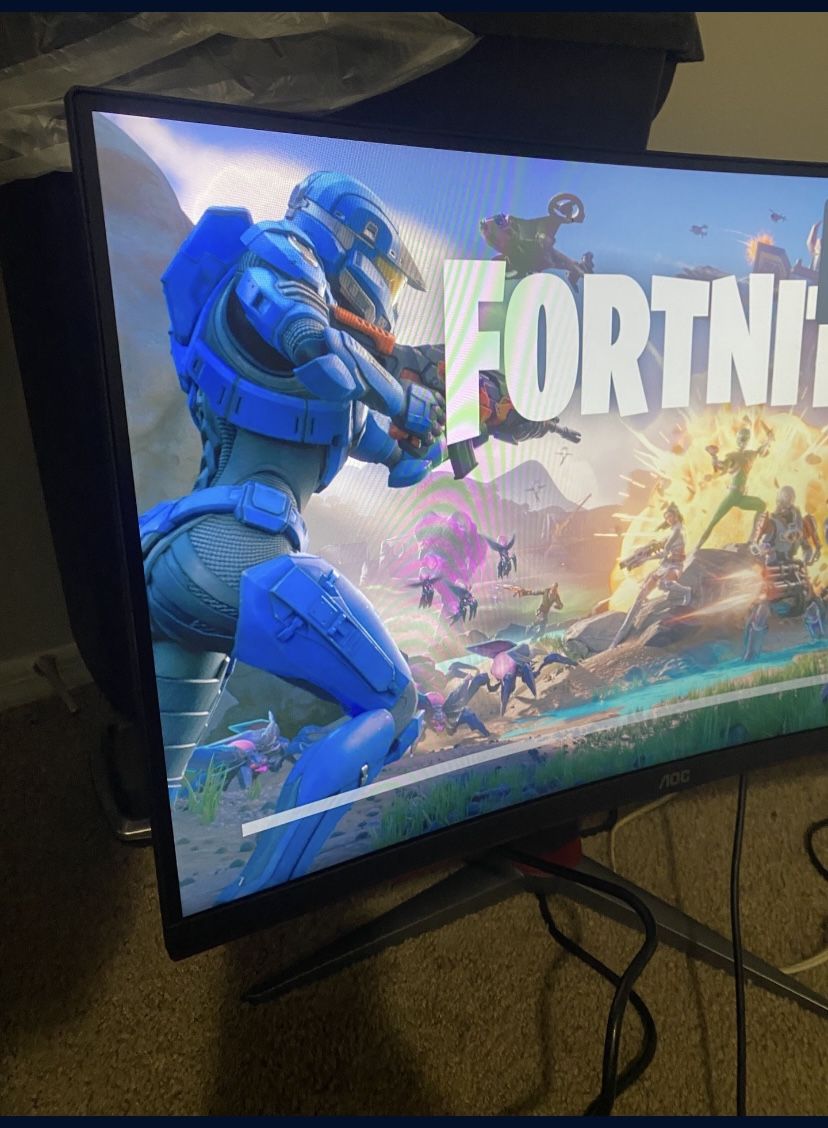 AOC CU34G2XP 34'' VA Curved Gaming Monitor, WQHD (3440x1440), 180Hz, 1ms, Freesync, HDR 400 Black / Silver/ Red