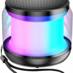 NOTOKA Mini Portable Bluetooth Speakers Wireless,TWS Pairing Small Bluetooth Speaker，with Lights and Lanyard