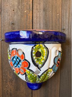 Talavera Wall Pot Planter