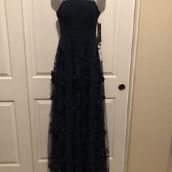 Brand New Party Dress Size 5 Dark Blue 