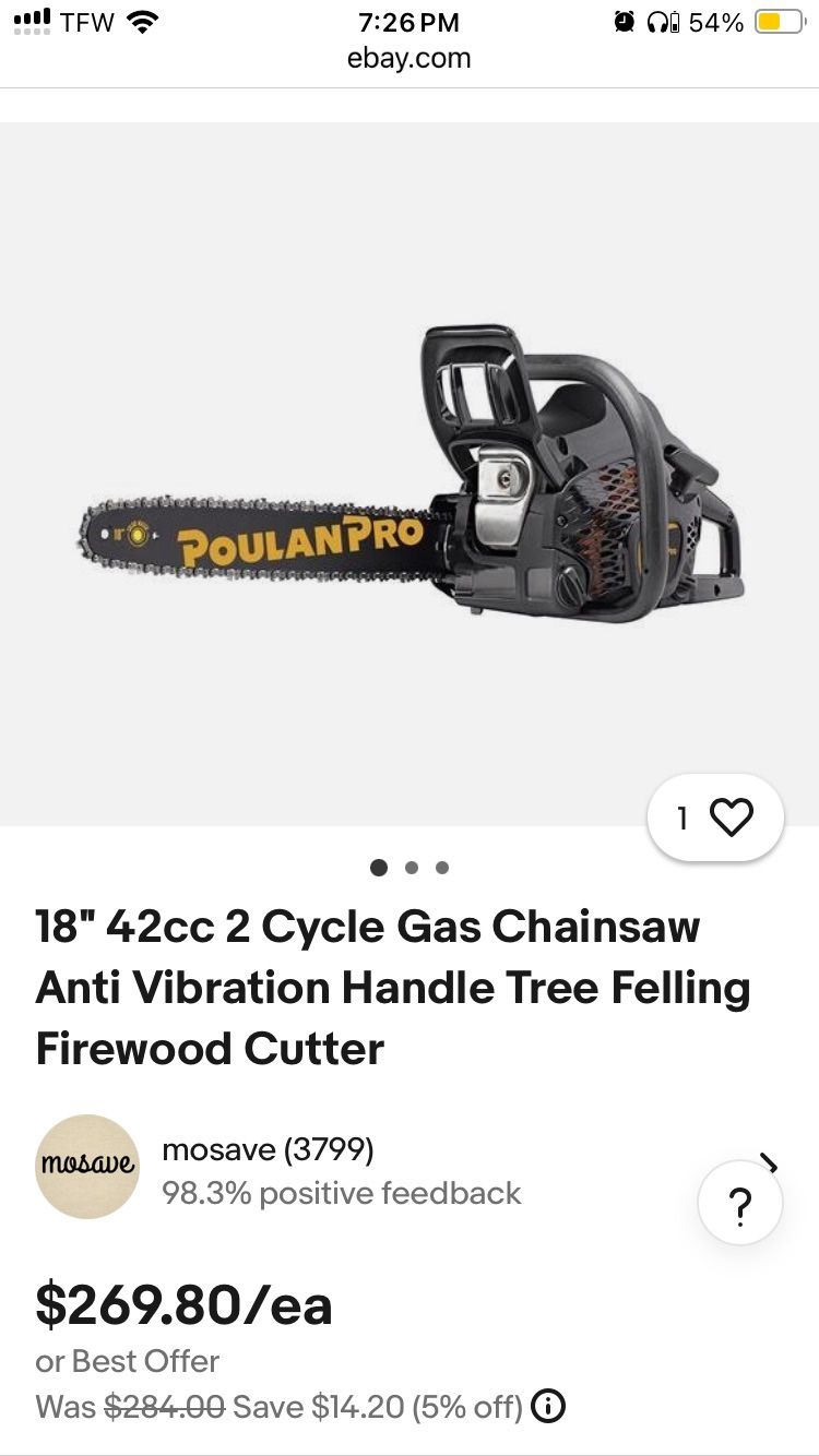 Poulan PRO Chainsaw 