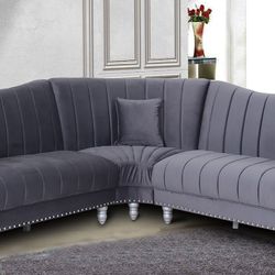 Three piece sectional sofa set
