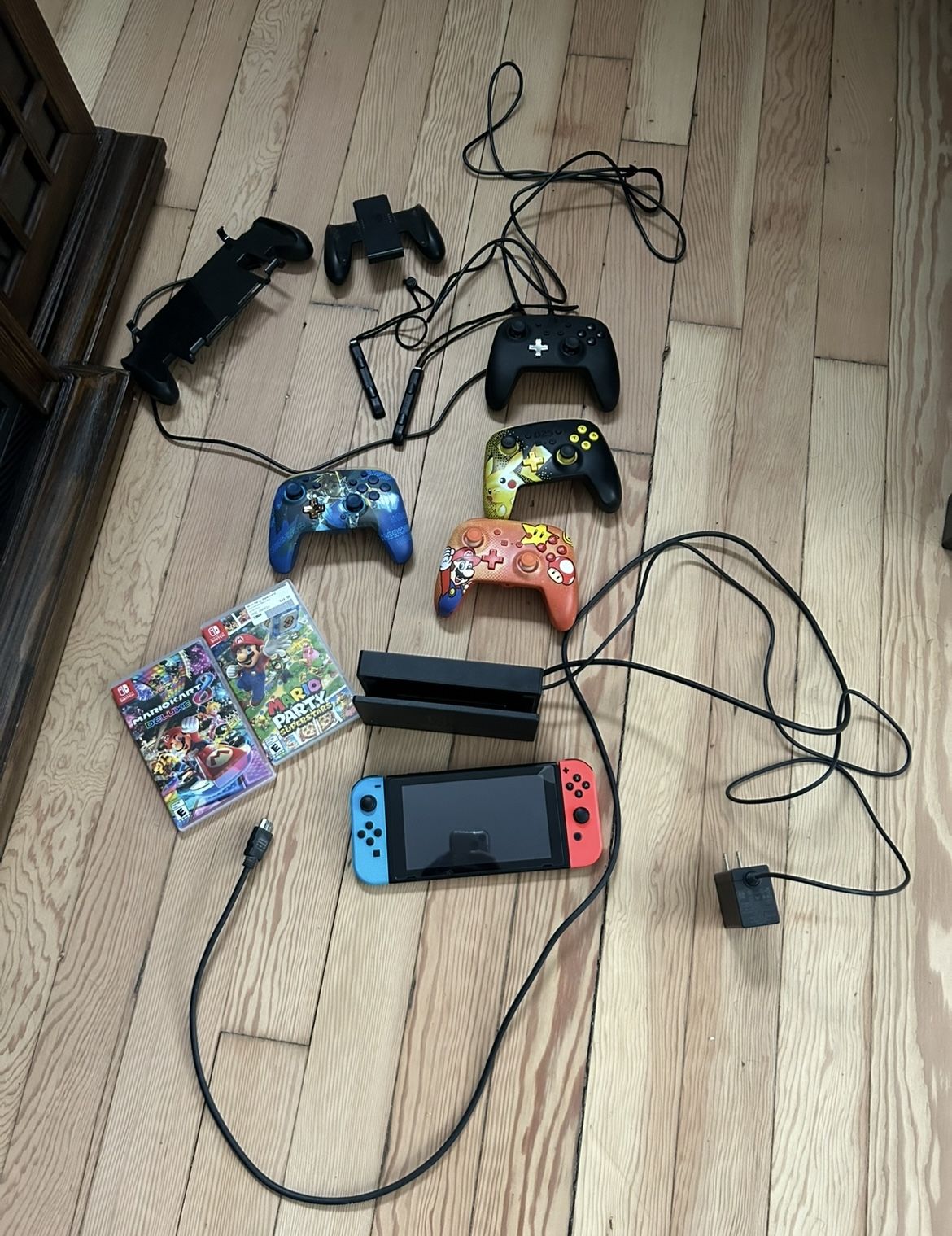 nintendo switch with games