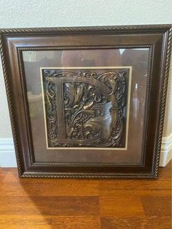 “D” Decorative Hanging Wall Art 19”