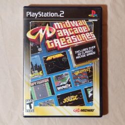 Midway Arcade Treasures Sony PlayStation 2 PS2 Classic Video Game CIB W/ Manual