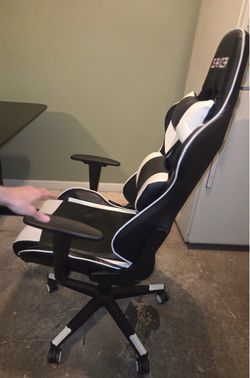 White Homall S-Racer Gaming Chair (+ Free Spare Backrest)