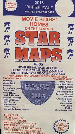 14 Original Movie Star Celebrity Maps