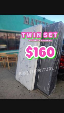 Twin Size Boxspring With Mattress