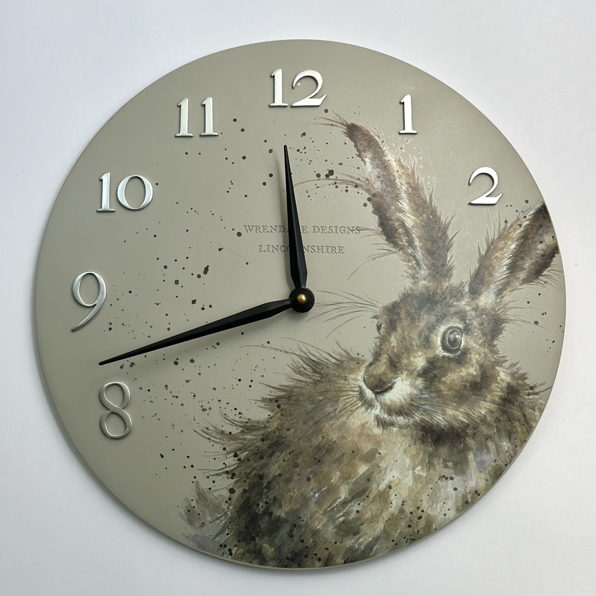 Beautiful Wall Clock with Rabbit by Wrendale Design