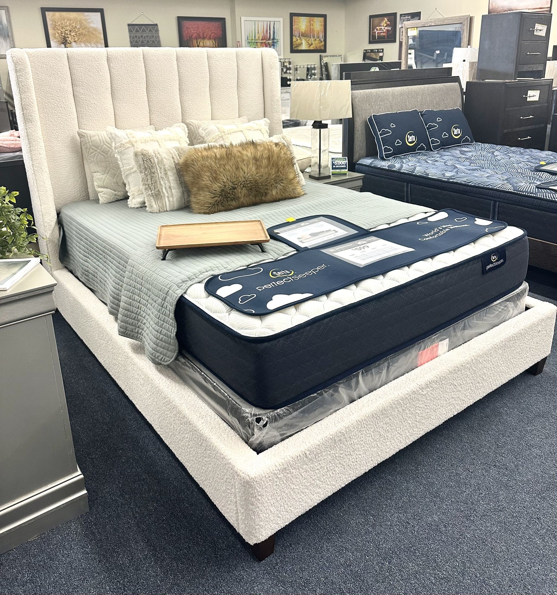 White Queen Bed Frame
