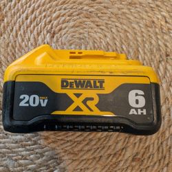 DeWalt 20v Max 6 AH Battery USED 