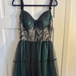 Lacy Hunter Green Prom Dress