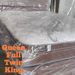 New Queen Plush Pillow Top 