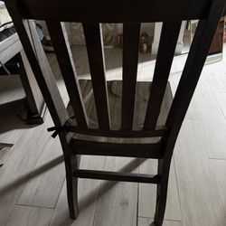 4 Wooden Dining Chairs 
