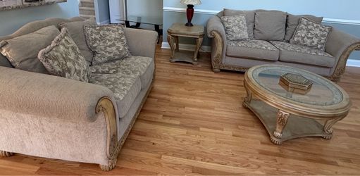 2 pieces Living Room Sofa  and loveseat Set