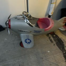 Kids Vintage Us Army Car Cart Pursuit 