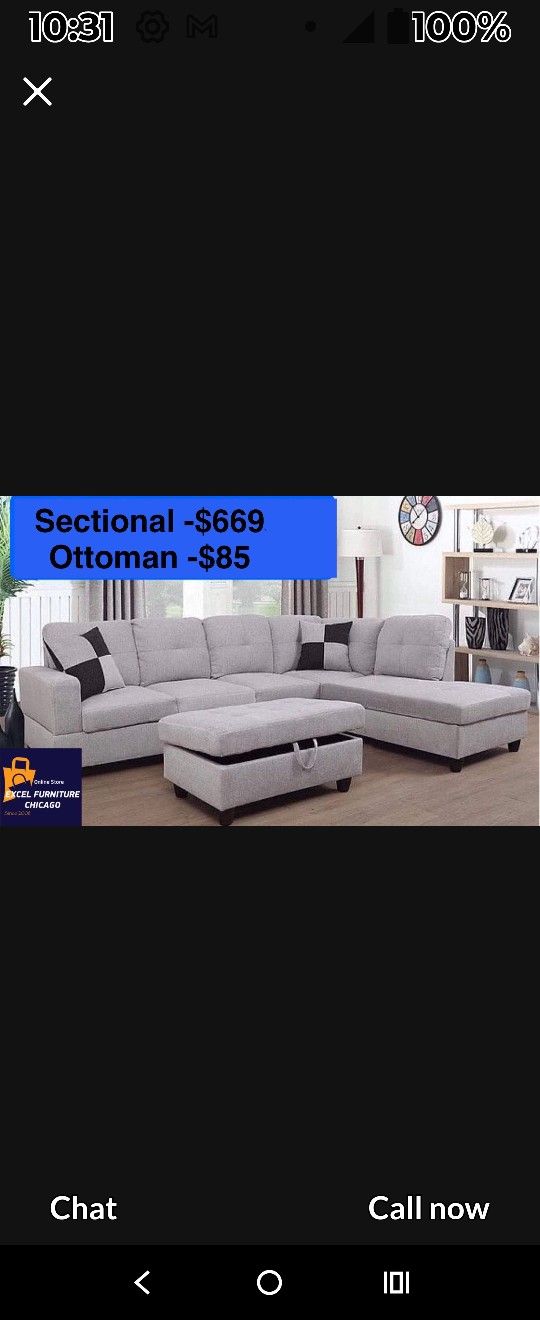Two Pice Sofa Section