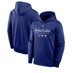 Dodgers Nike Authentic Nike Hoodie Royal Blue